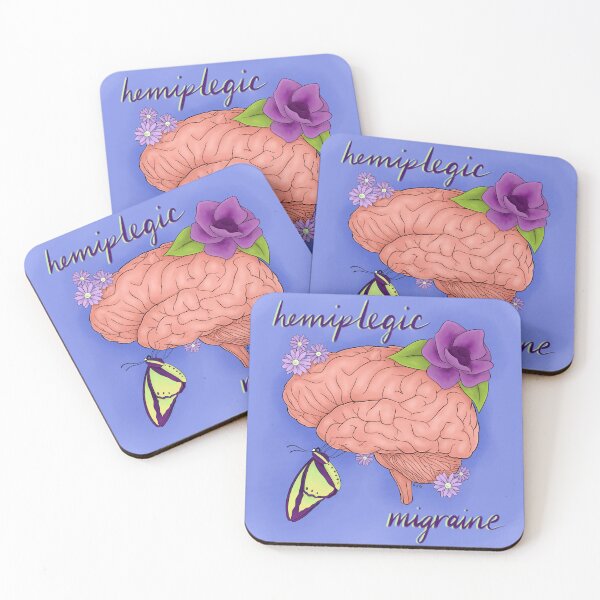 Item preview, Hemiplegic Migraine Floral Brain designed and sold by misslovelymess.