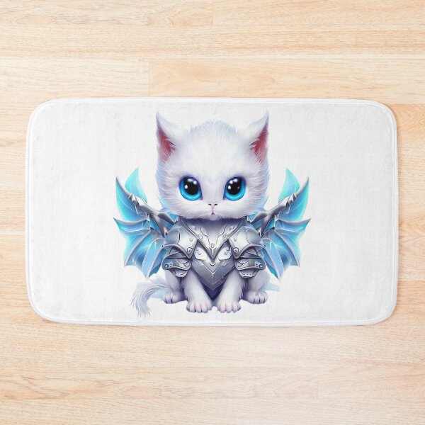 Item preview, Cute Dragon Kitten Creature - Blue Wings designed and sold by Pamper-Me.
