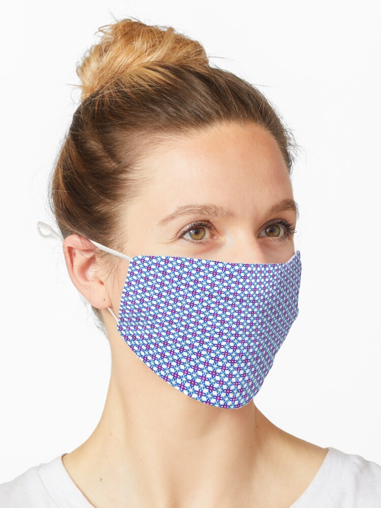 Thumbnail 1 of 5, Mask, Flower Pattern "Monica" - Default designed and sold by Patterns For Products.