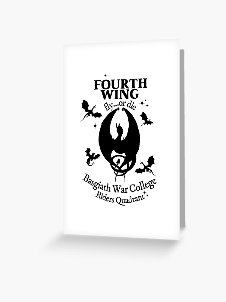 Fourth Wing Shirt, Basgiath War College, Dragon Rider, Violet Sorrengail,  Xaden Riorson, The Empyrean Series, Booktok Greeting Card for Sale by  Gabriellina