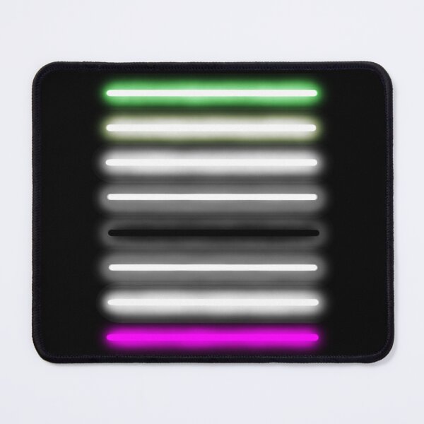 Item preview, Minimalist Neon AroAce Pride Flag designed and sold by O1RSH.