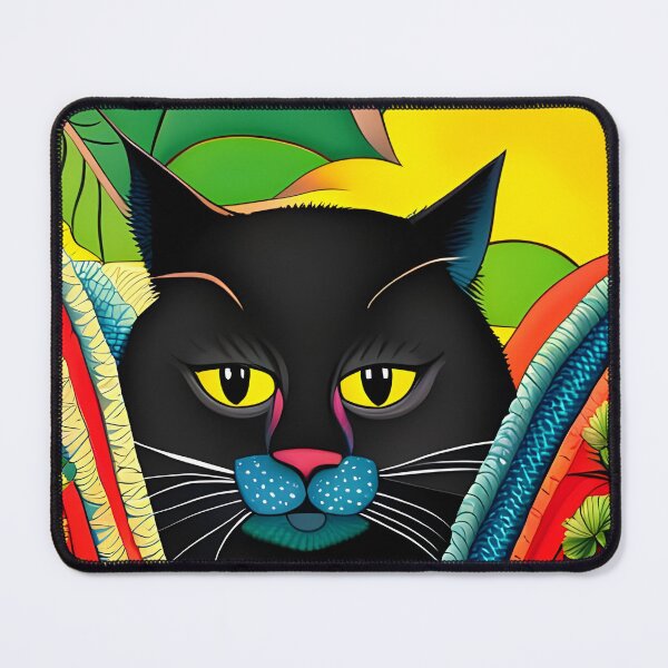 Item preview, Art Deco Flower Cat II designed and sold by Reclining Buddha Cat.