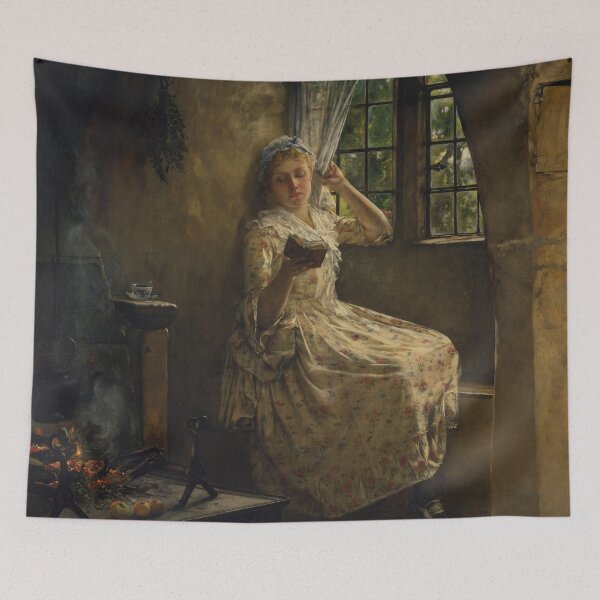 Item preview, A Cosey Corner | Frank Millet | 1884 Classical Art designed and sold by CJET.