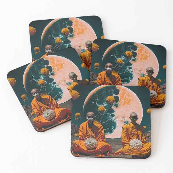 Item preview, Monge, universo, meditação, welow,landscape, flowers, mountain, colorful,  designed and sold by afpnegocios.