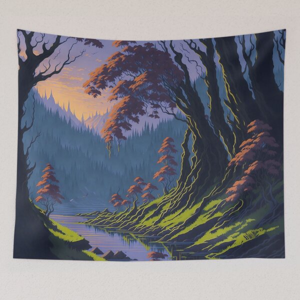 Item preview, Fantasy forest landscape designed and sold by KING TK.