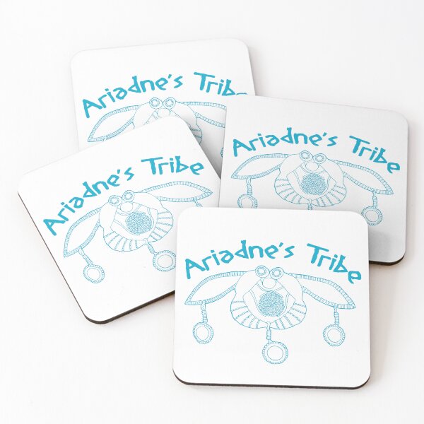 Item preview, Ariadne's Tribe Official Logo in Aegean Blue designed and sold by Threads of Magic by Laura Perry.