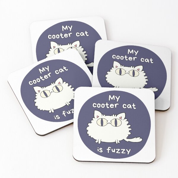 Item preview, Cooter Cat is Fuzzy designed and sold by PixiesPlace.