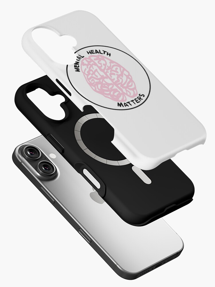Aperçu 2 sur 4. Coque iPhone avec l'œuvre Questions de santé mentale créée et vendue par acoollamb.