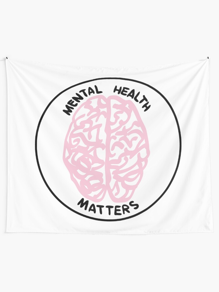 "Mental Health Matters" Tapestry by acoollamb Redbubble