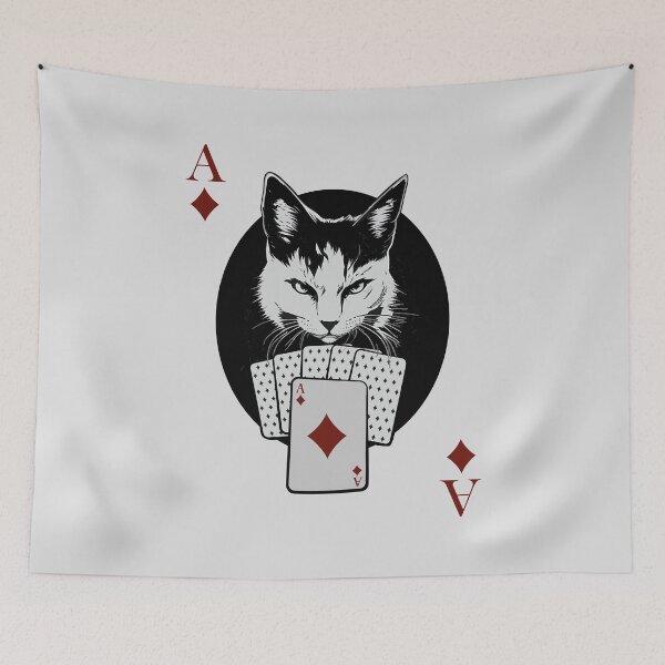 Item preview, Cat Ace of Diamonds Cool designed and sold by Hic21.