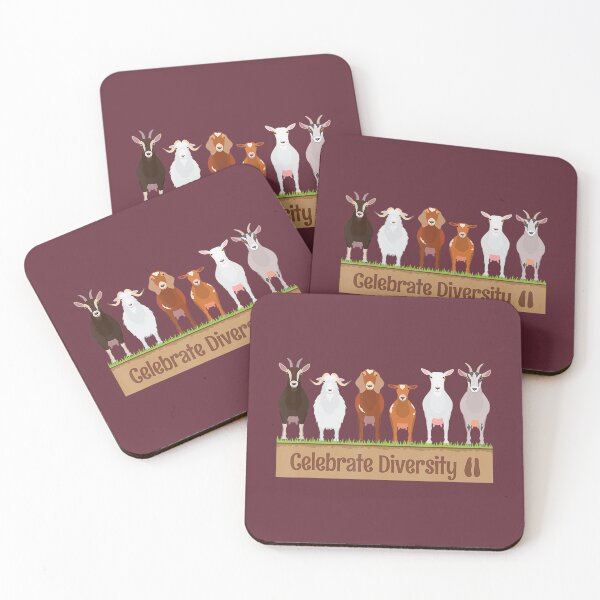 Item preview, Celebrate Diversity Pet Funny Goats 	s for Goat Lovers 		 designed and sold by mqqsswvamml23.