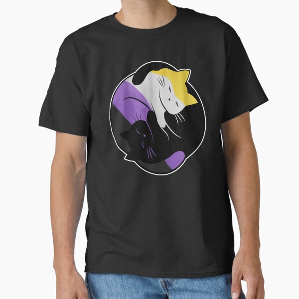 Item preview, Nonbinary Eternal Yin Yang Cat designed and sold by Clara Hollins.