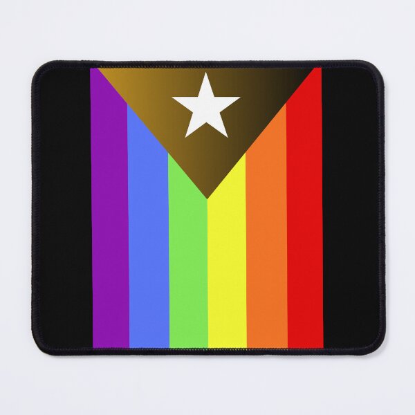 Item preview, Puerto Rican/Puerto Rico Boricua Inclusive Rainbow Queer LGBT Flag designed and sold by armontheroad.
