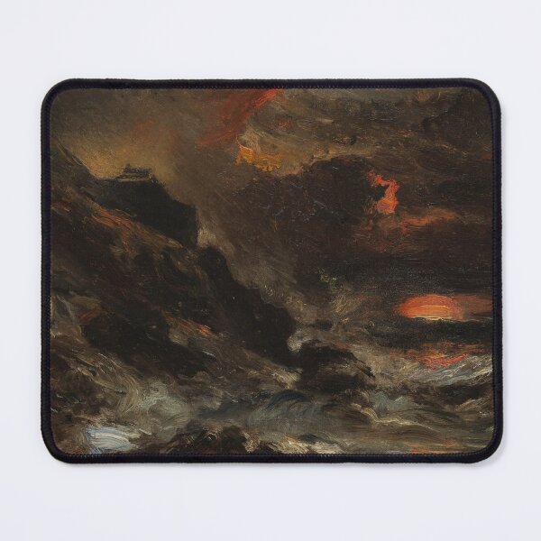 Item preview, A Storm off the Normandy Coast | Eugene Isabey | 1850 Seascape Art designed and sold by CJET.