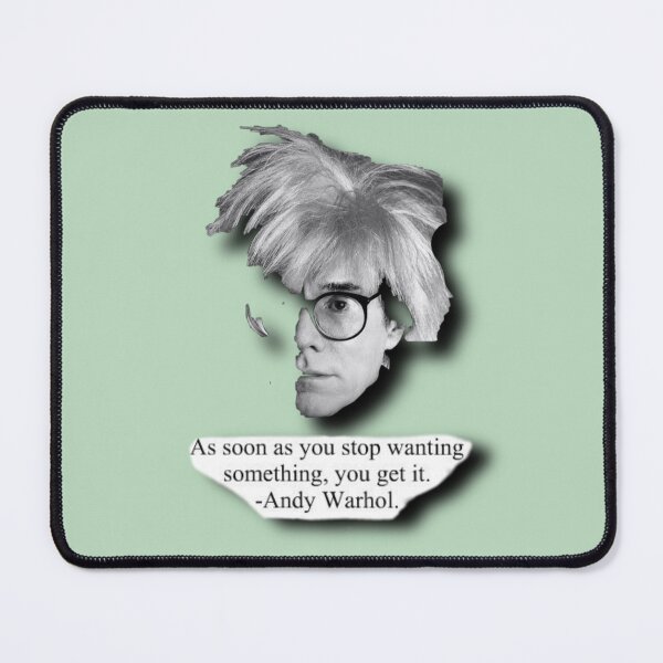 Item preview, “Inspiring quote” - By Andy Warhol designed and sold by Dracha. 1991.