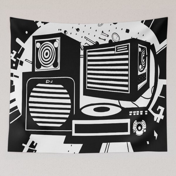Item preview, VINTAGE DJ MIXER RETRO ART  designed and sold by Danzdma.
