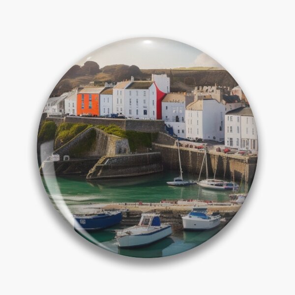 Item preview, Tenby Harbour With Boats & Colourful Houses designed and sold by BBGIFTSUK.