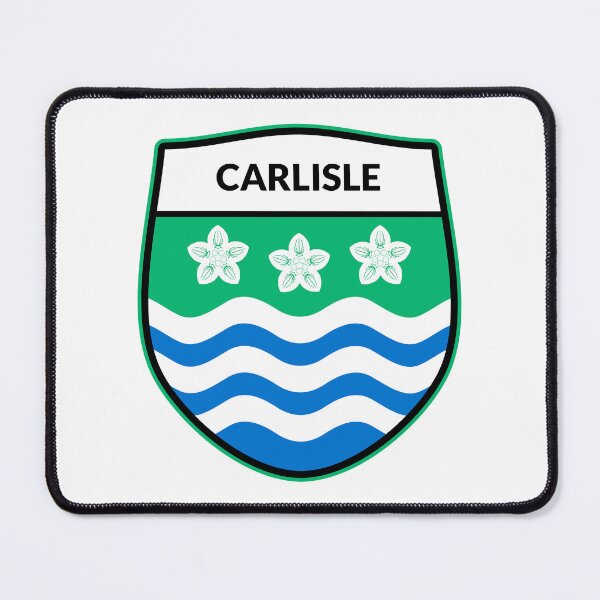 Item preview, Carlisle - Cumbria Flag Badge designed and sold by Cumbria Guru.