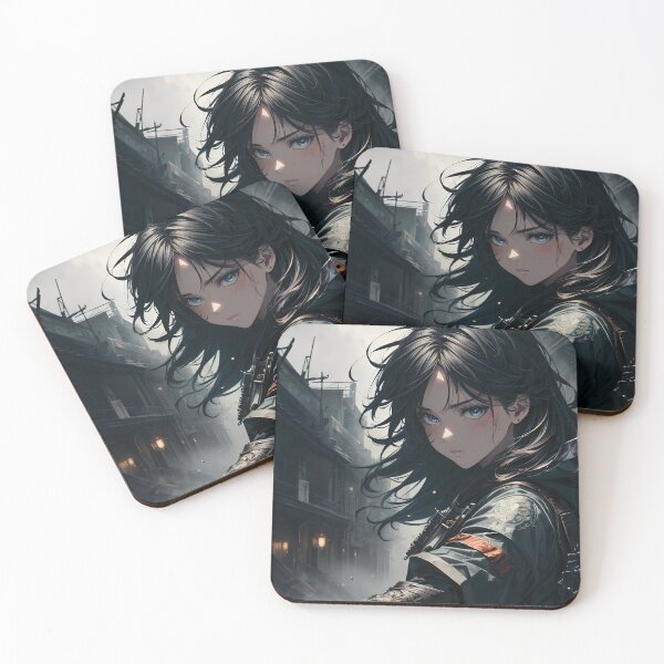 Item preview, Fierce Anime Warrior Girl designed and sold by ByteyCreatives.