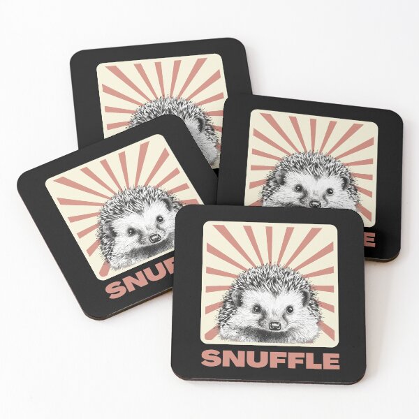 Item preview,  Retro snuffle hedgehog - funny hedgehog designed and sold by Straya75.