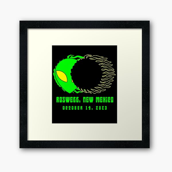 Item preview, Space Alien Annular Solar Eclipse OCTOBER 2023 Roswell designed and sold by Greenbaby.