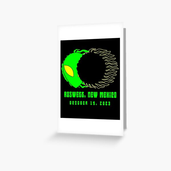 Item preview, Space Alien Annular Solar Eclipse OCTOBER 2023 Roswell designed and sold by Greenbaby.
