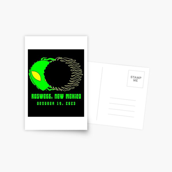 Item preview, Space Alien Annular Solar Eclipse OCTOBER 2023 Roswell designed and sold by Greenbaby.
