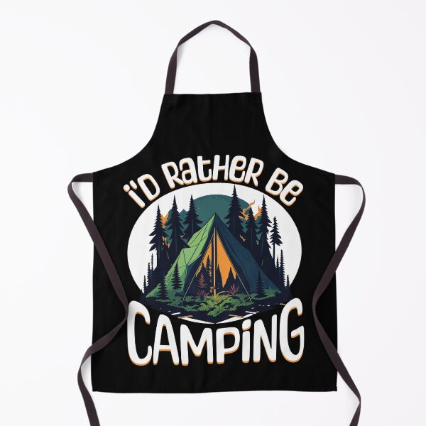 Item preview, I'd rather be camping - outdoor life - summer fun designed and sold by EvergreenWhimsy.