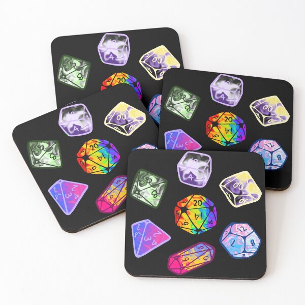 Item preview, DnD pride dice designed and sold by atlasbackache.