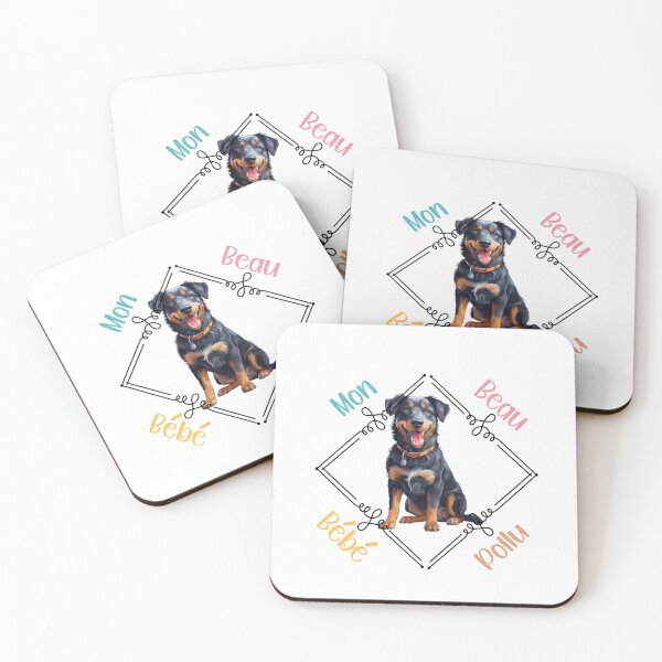 Item preview, Beauceron dog my beautiful hairy baby for beauceron lovers, in French. designed and sold by isaweb.