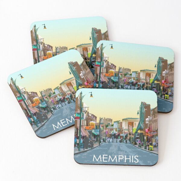 Item preview, Beale Street, Memphis, Tennessee, USA, Travel Print designed and sold by summattodraw.