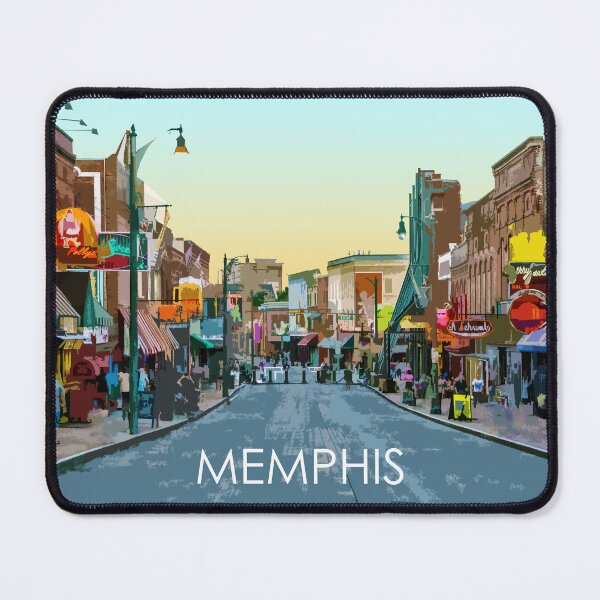 Item preview, Beale Street, Memphis, Tennessee, USA, Travel Print designed and sold by summattodraw.