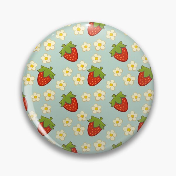 Item preview, Strawberries and Blossoms Pattern designed and sold by SleepyMangrove.