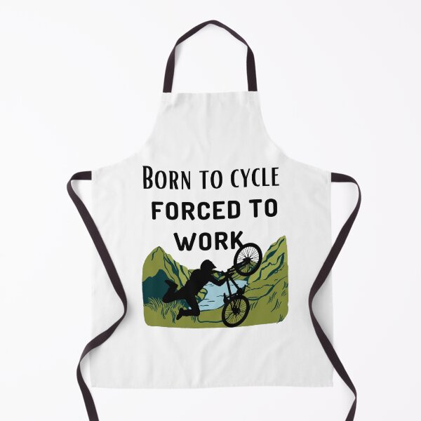 Item preview, Born To Cycle Forced To Work | Eco Cycling for Climate Protection ,  Bicycle Bike Quote   designed and sold by unique things.