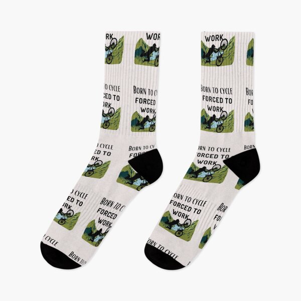 Item preview, Born To Cycle Forced To Work | Eco Cycling for Climate Protection ,  Bicycle Bike Quote   designed and sold by unique things.