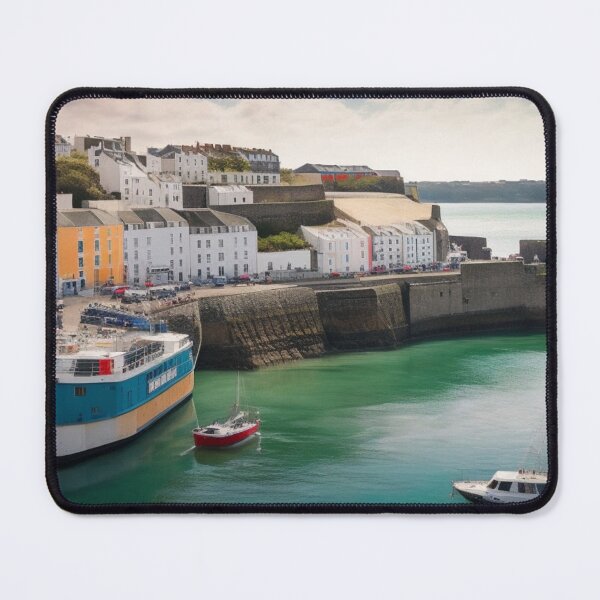 Item preview, A Busy Harbour - Tenby Bay Wales, United Kingdom designed and sold by BBGIFTSUK.