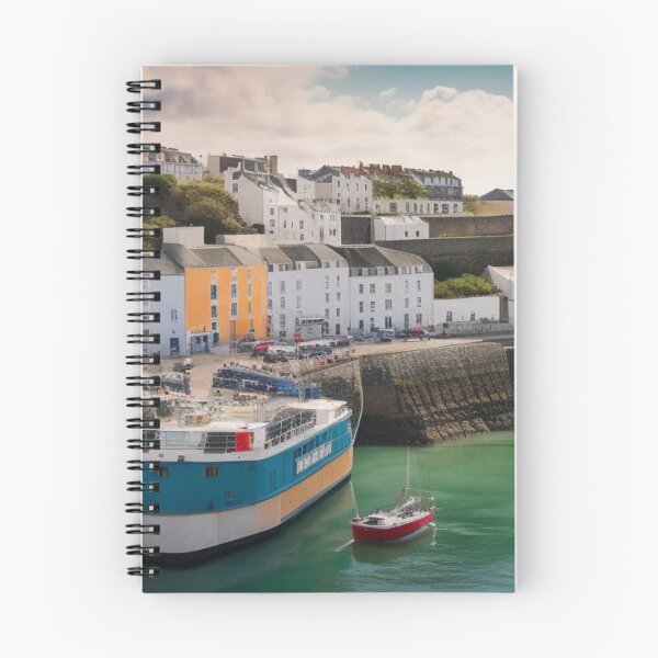 Item preview, A Busy Harbour - Tenby Bay Wales, United Kingdom designed and sold by BBGIFTSUK.