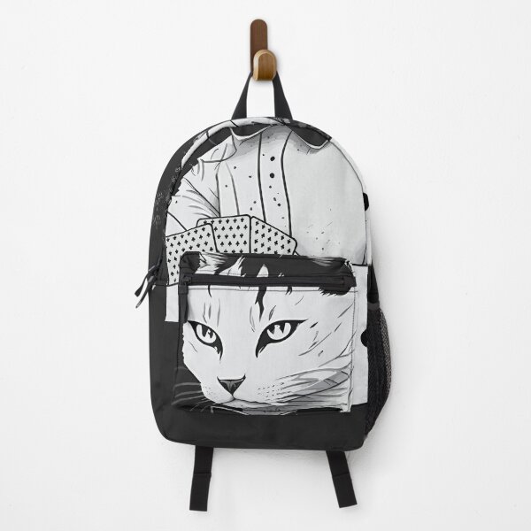 Item preview, Cat Black and White Ace of Clubs Cool designed and sold by Hic21.