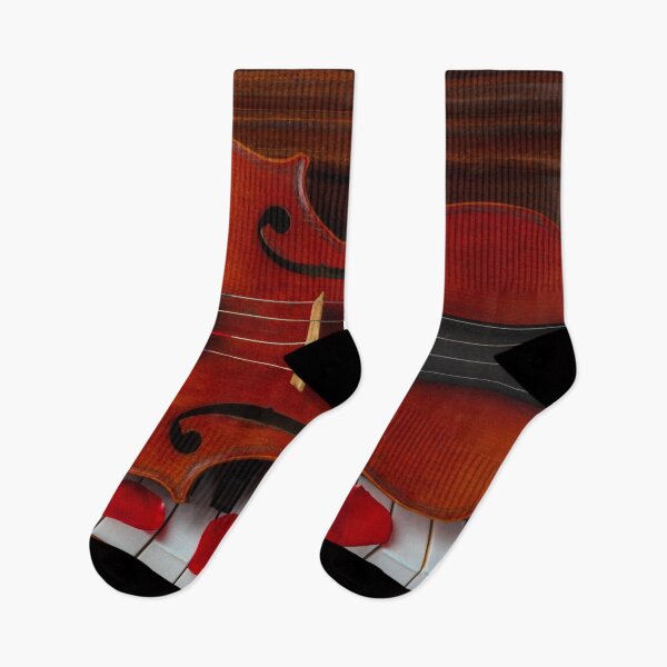 Item preview, Violin On Piano Keys With Rose Petals designed and sold by Garry Gay.