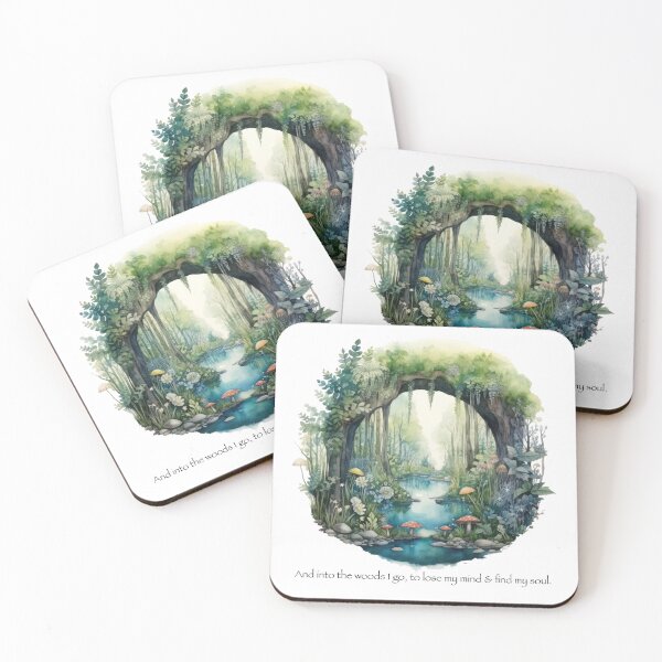 Item preview, And Into The Woods I Go with quote  designed and sold by Jordan Blackstone.
