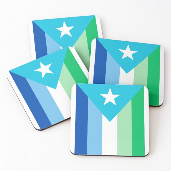 Item preview, Puerto Rico/Puerto Rican Boricua Achillean/MLM/Gay LGBT Queer Flag designed and sold by armontheroad.
