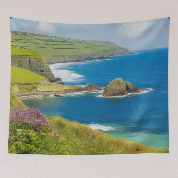 Item preview, Cornwall Coastline, Southern England Summertime, United Kingdom designed and sold by BBGIFTSUK.