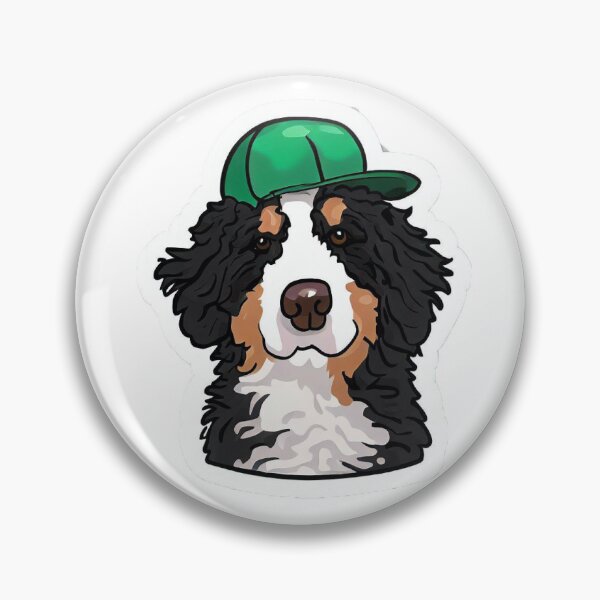 Item preview, Bernadoodle in a green cap designed and sold by timgd22.