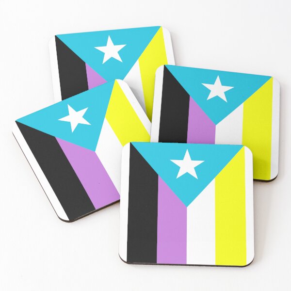Item preview, Puerto Rico/Puerto Rican Boricua Transgender/Trans Nonbinary Queer LGBT Flag designed and sold by armontheroad.