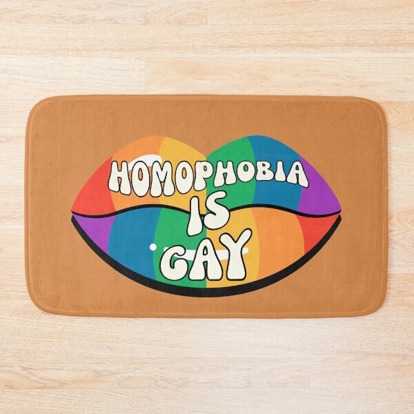 Item preview, Homophobia Is Gay Rainbow Lips designed and sold by SunfullyYours.