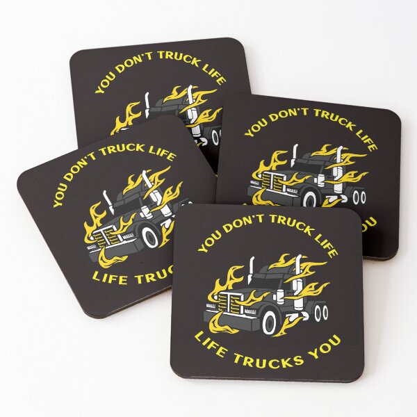 Item preview, Trucker in Flames You Don't Truck Life, Life Trucks You BlkY designed and sold by TeamsterLife.
