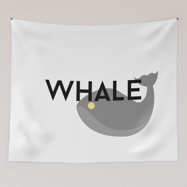 Item preview, whale text graphic v1a white background designed and sold by fishpressink.