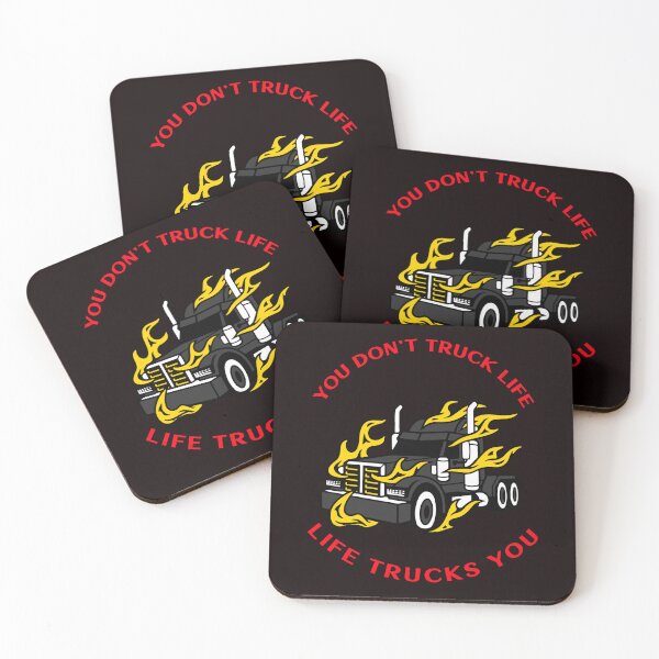 Item preview, Trucker in Flames You Don't Truck Life, Life Trucks You BlkR designed and sold by TeamsterLife.