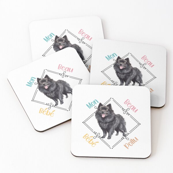Item preview, Belgian Schipperke dog my beautiful hairy baby for shepherd lovers, in French. designed and sold by isaweb.