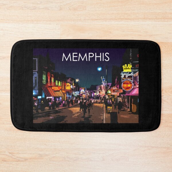 Item preview, Beale Street, Memphis, Tennessee, USA, Travel Print, Night designed and sold by summattodraw.